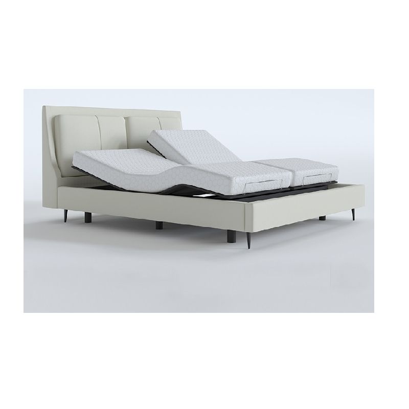 Home Furniture - Bedroom Furniture Comfortable Modern Adjustable Bed Frame - Four Motors with Head Tilt & Lumbar Function