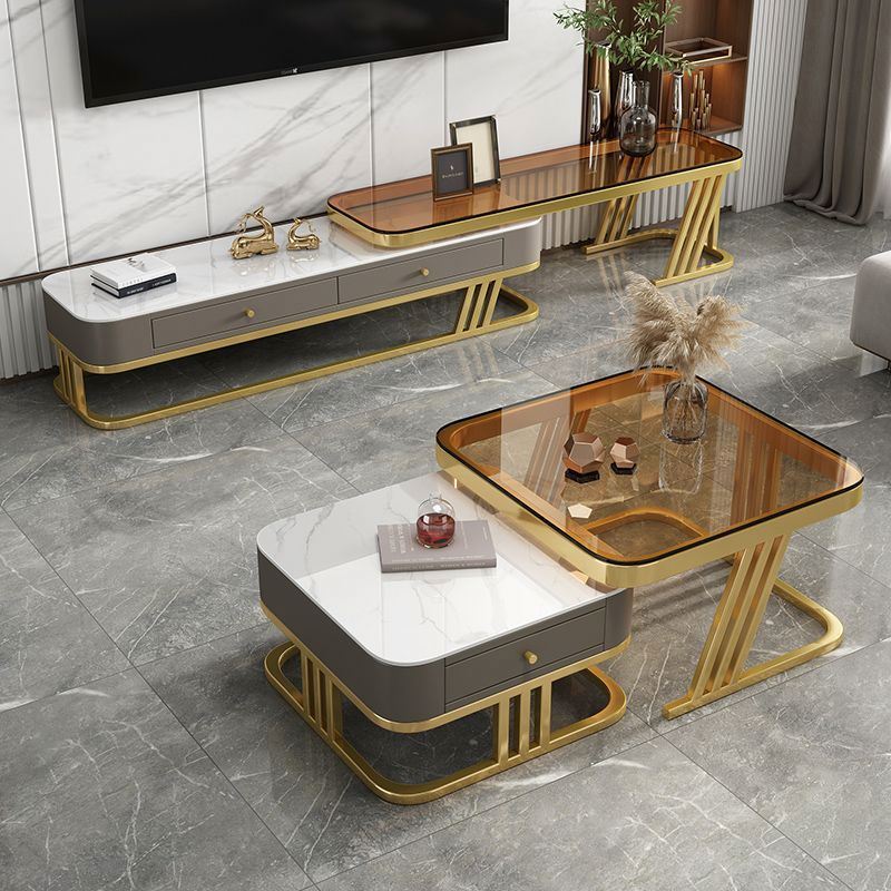 2025 Gedo Luxury Gold And White Coffee Table And Tv Stand Set Modular Sectional Living Room Furniture Set - Buy Gold Coffee Table And Tv Standluxury Gold Coffee Tabletv Stand Gold And White Product on Alibaba.com